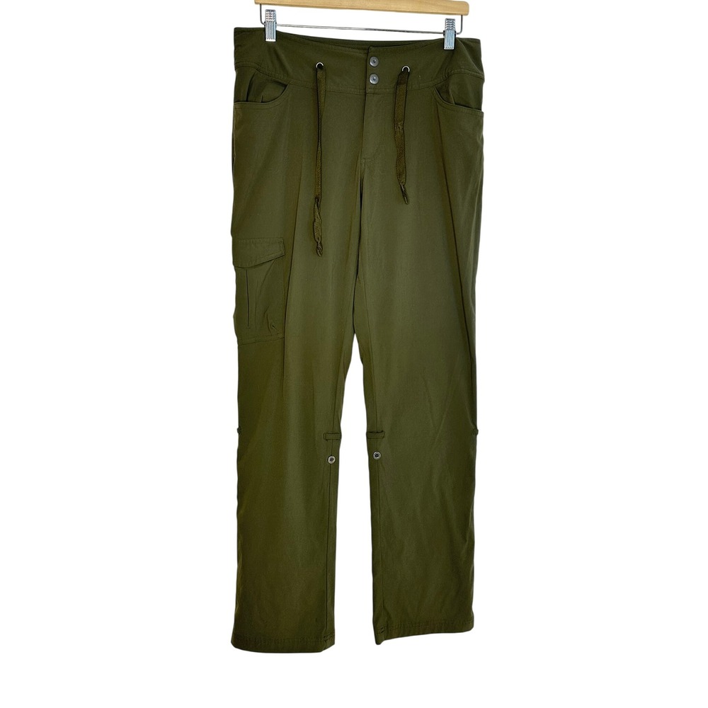 Columbia Cargo Pants Women 10 Green Hiking Outdoor